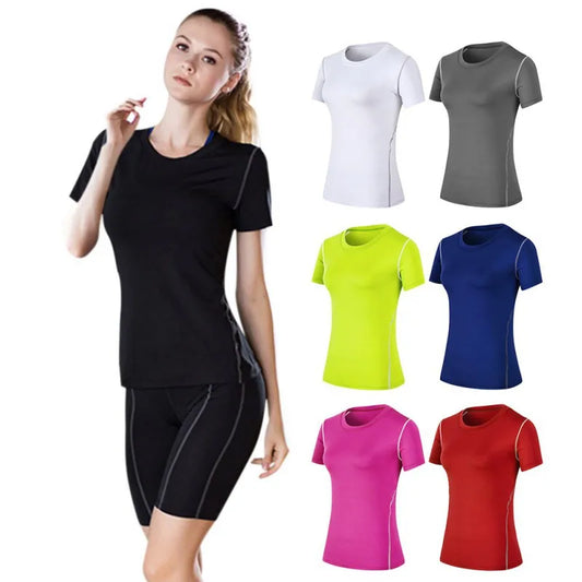 Fitness Women's Quick Drying T-Shirts in various colors for optimal performance and comfort during workouts.