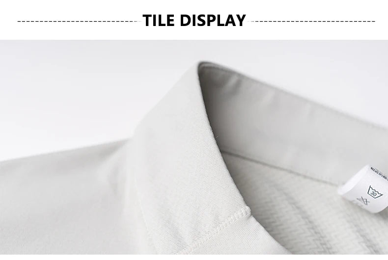Close-up of the collar of the Men’s Speed-Dry Long Sleeve Fitness Top, showcasing its fabric quality.
