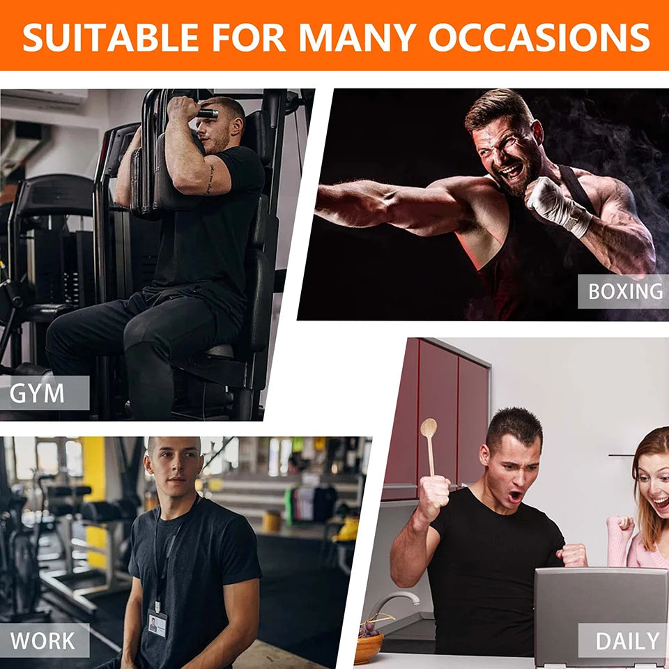 Men's Sauna Sweat Vest showcased in gym, boxing, work, and daily settings for versatile wear.