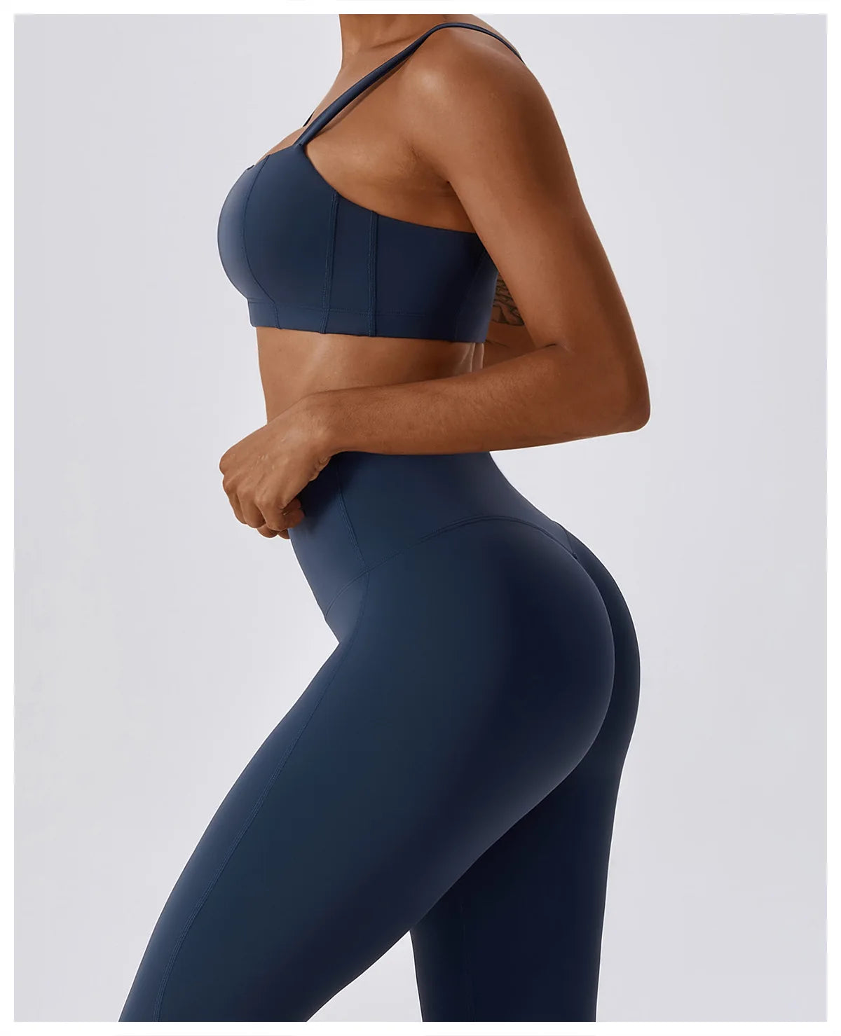 High-waist scrunch butt yoga leggings for women, designed for comfort and style with a curve-enhancing fit.