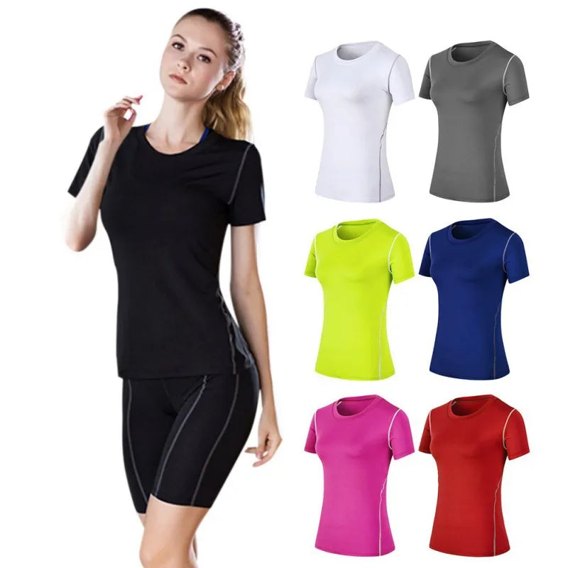 Fitness Women's Quick Drying T-Shirts in various colors for optimal performance and comfort during workouts.
